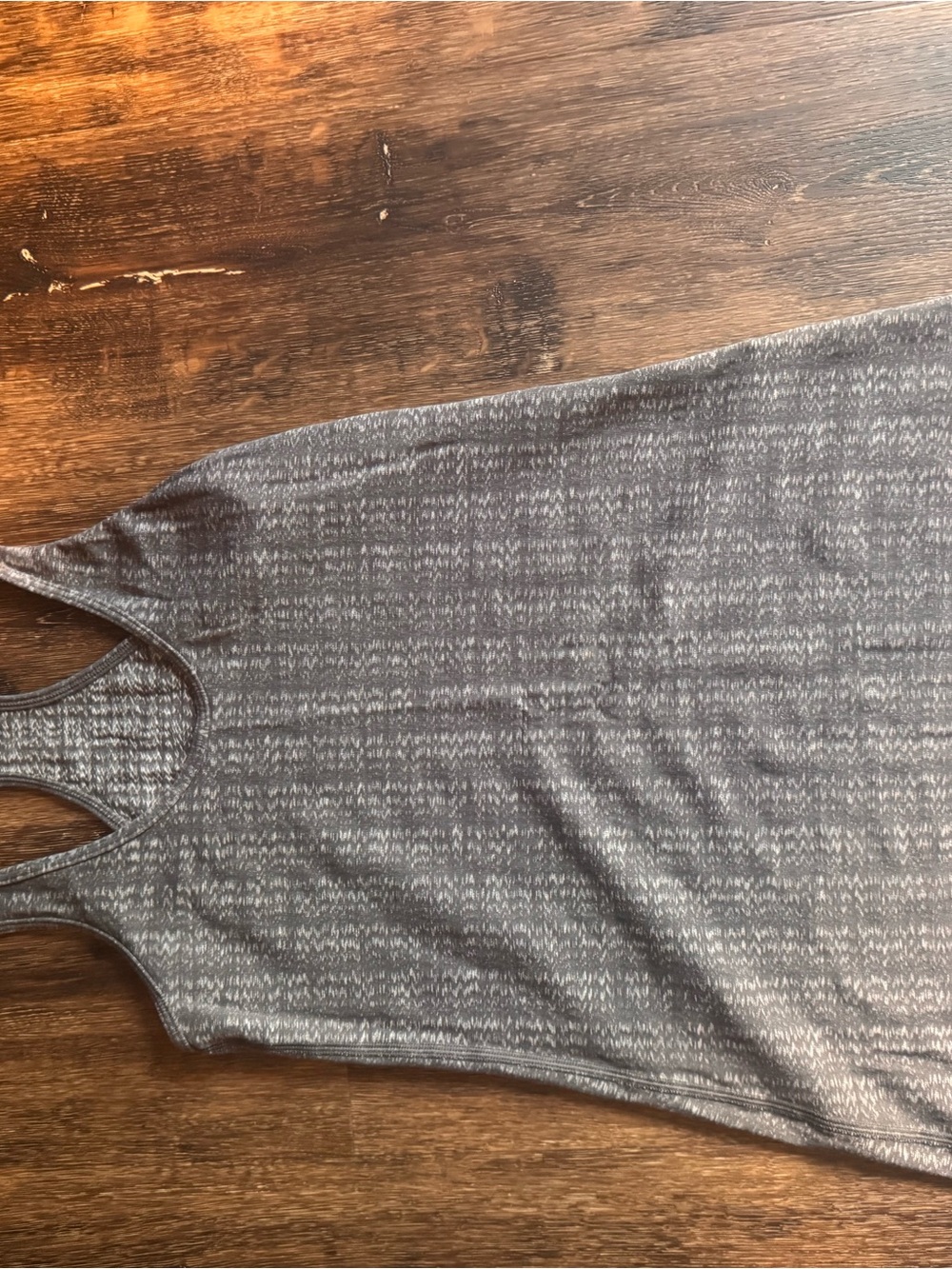 lululemon athletica Gray Heathered Racerback Tank